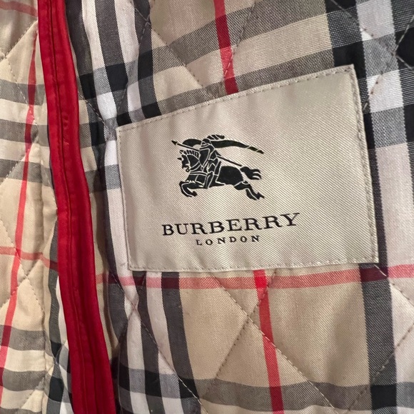 Burberry Red Quilted Puffer Jacket - Picture 2 of 7